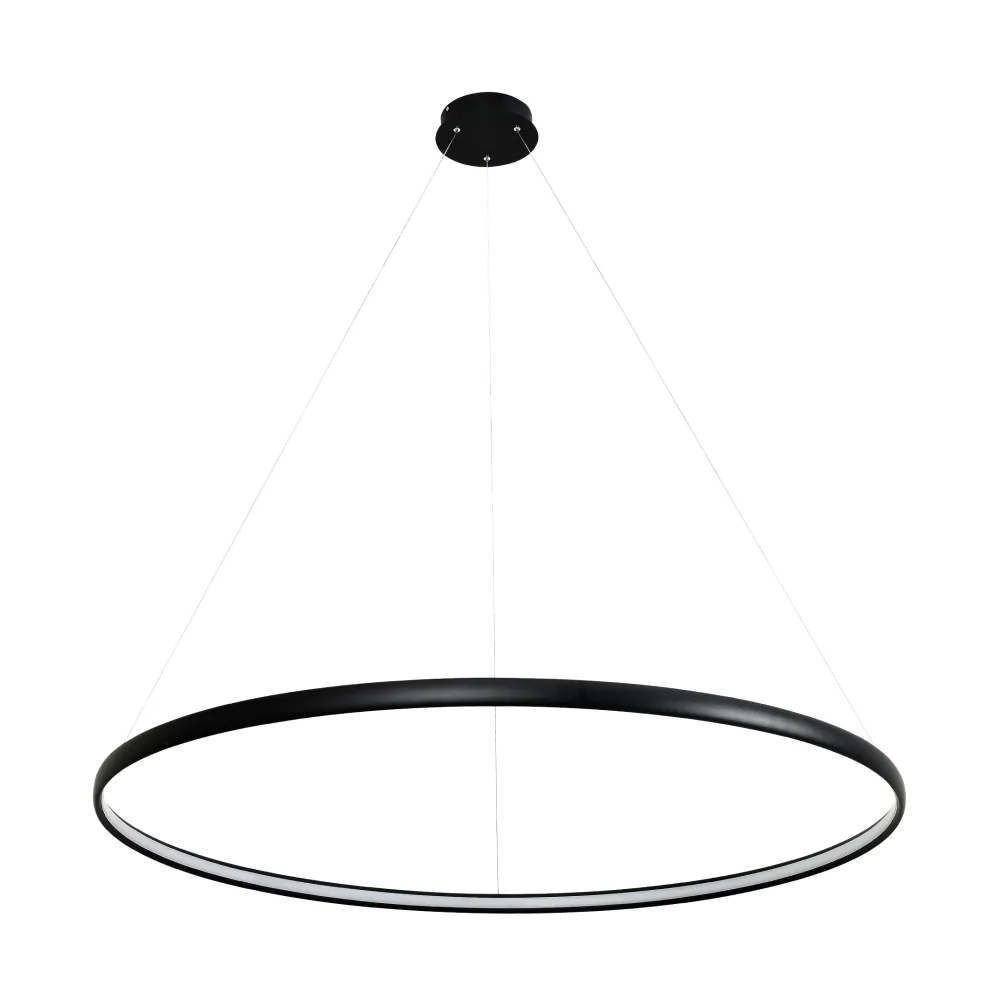 CARLO CZARNY MAT OPRAWA WISZĄCA LED 38W NW 4000K 2280LM IP20 STAL