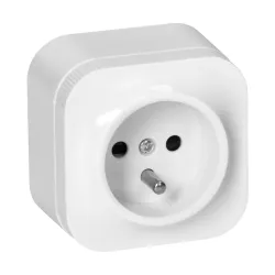 GNIAZDO POJEDYNCZE N/T TODO 2P+Z IP20, 16A, 230V AC, BIAŁY, 10 SZT.