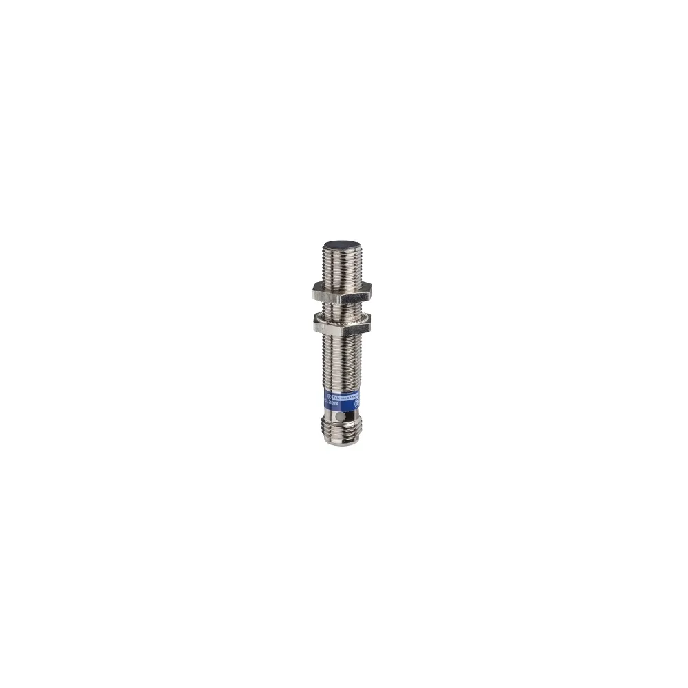 Schneider Electric OsiSense XS Czujnik indukcyjny M12 z wyjściem PNP 1NO, 12/24V DC, konektor M12, XS112B3PAM12