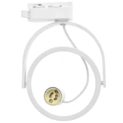 LUGAR BIAŁY OPRAWA SYSTEMOWA SPOT JEDNOOBWODOWA 1X GU10 AR111/ 10W IP20 ALUMINIUM