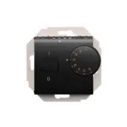 SIMON 54 MODUŁ CZARNY MAT REGULATOR TEMPERATURY Z CZUJNIKIEM WEWNĘTRZNYM ZACISKI ŚRUBOWE 16(2)A 230V