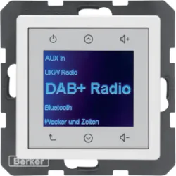 Q.X RADIO TOUCH DAB+ BIAŁY AKSAMIT