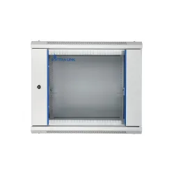 9U 600X450 SZARA SZAFA RACK MONTOWANA NA ŚCIANIE
