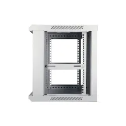 9U 600X450 SZARA SZAFA RACK MONTOWANA NA ŚCIANIE