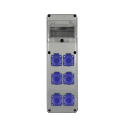 R-BOX SLIM  6S ROZDZIELNIA BUDOWLANA NT 1X 16A/5P 1X 32A/5P IP44