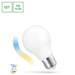 ŻARÓWKA LED KULKA 5W E27 230 MLECZNA ŚCIEMNIALNA WI-FI 2700-6500K 560LM 220ST