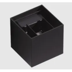 GAMBINO CZARNY OPRAWA ŚCIENNA KINKIET LED 2X 3W WW 3000K 500LM IP54 ALUMINIUM