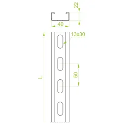 CWC40H22/6 CEOWNIK WZMOCNIONY 6M 2.0 MM
