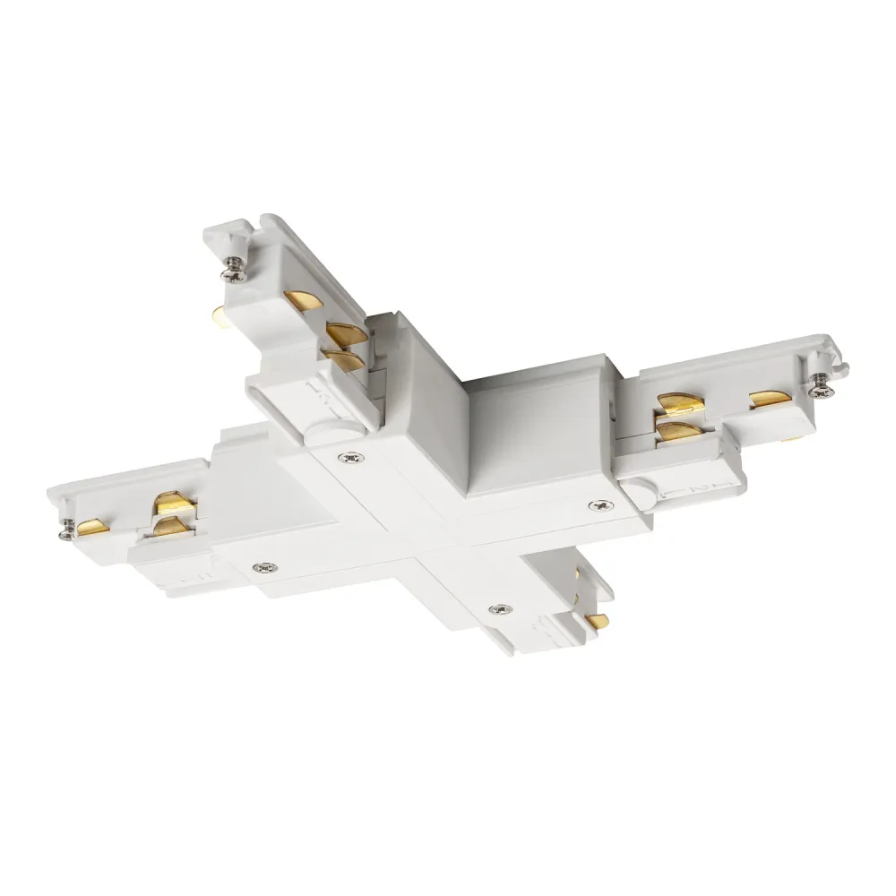 S-TRACK SYSTEM S-TRACK DALI ŁĄCZNIK X Z MOŻLIWOŚCIĄ ZASILANIA, KOLOR BIAŁY
