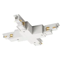 S-TRACK SYSTEM S-TRACK DALI ŁĄCZNIK X Z MOŻLIWOŚCIĄ ZASILANIA, KOLOR BIAŁY
