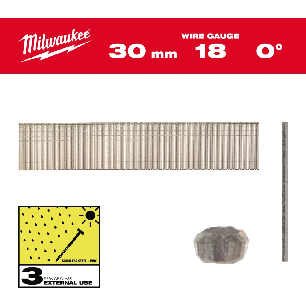 SZTYFTY INOX 18G/30MM- 5 TYS. SZT. - M18FN18GS