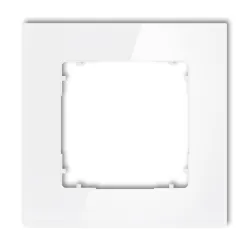ICON BIAŁY/ BIAŁY EFEKT SZKŁA RAMKA KWADRAT 1X