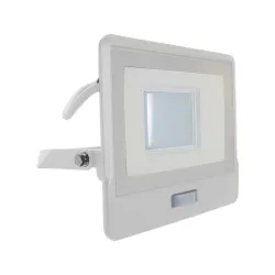 VT-138S-1-W BIAŁY OPRAWA NAŚWIETLACZ LED 30W NW 4000K 4000LM IP65 IK06 + CZUJNIK RUCHU AL