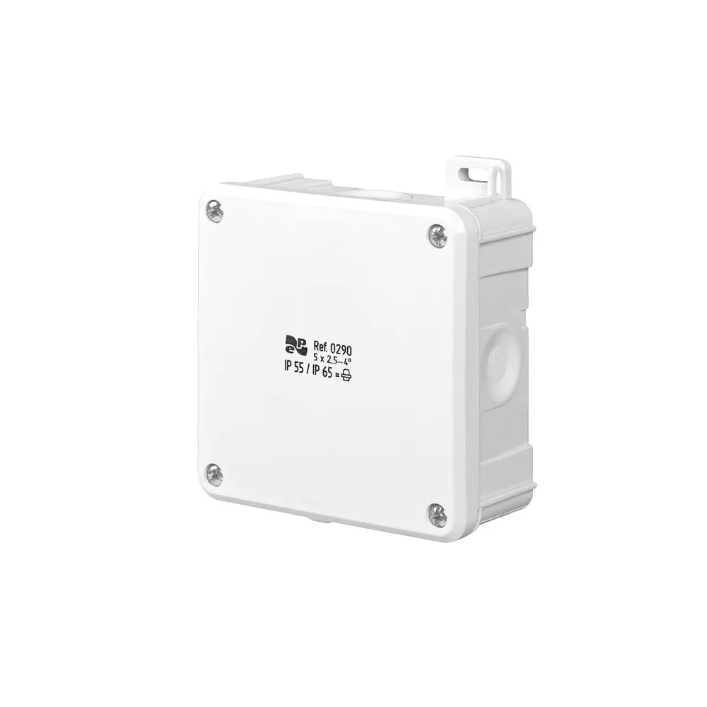2K PUSZKA INSTALACYJNA NT 98X98X46 IP55/IP65 4 MEMBRANY BIAŁY