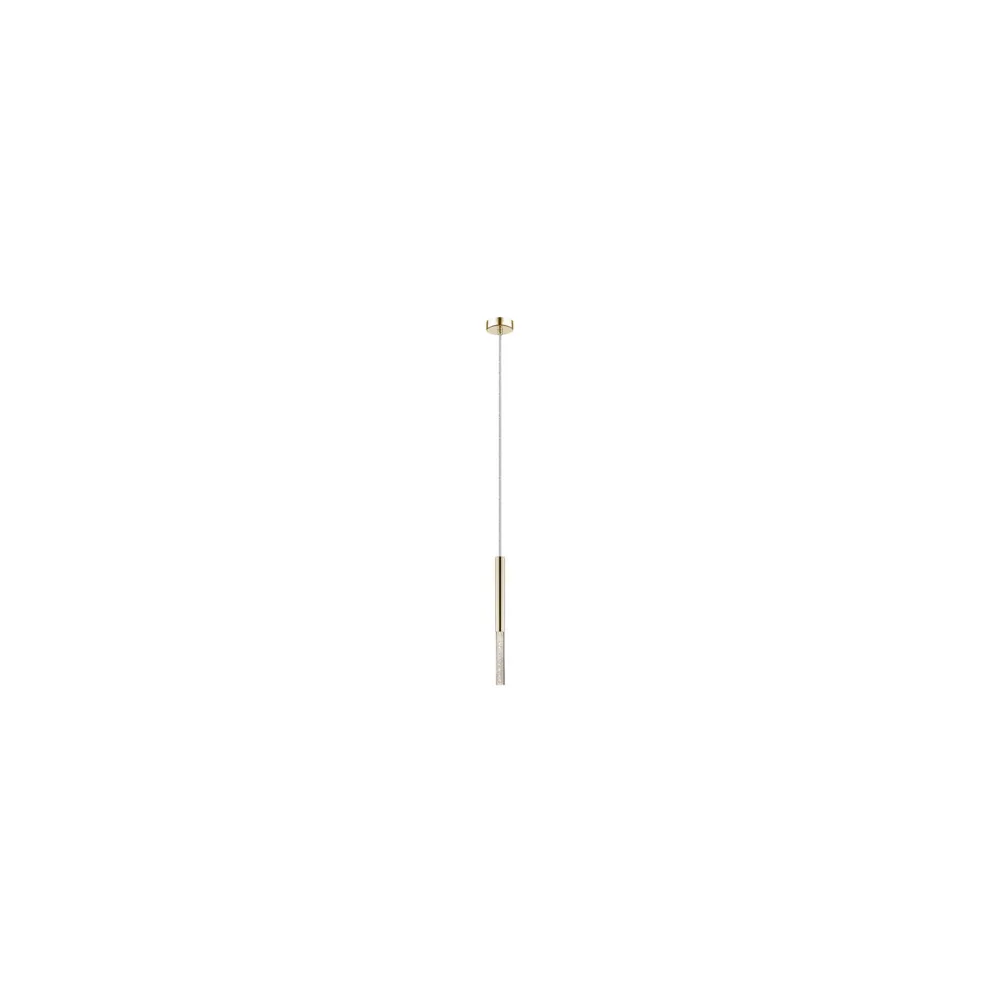 ONE ZŁOTY/ TRANSPARENTNY OPRAWA WISZĄCA  LED 5W WW 3000K 450LM/ 5W IP20 METAL/ TWORZYWO
