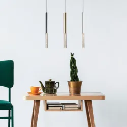 ONE ZŁOTY/ TRANSPARENTNY OPRAWA WISZĄCA  LED 5W WW 3000K 450LM/ 5W IP20 METAL/ TWORZYWO