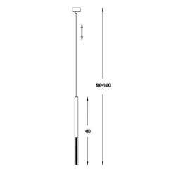 ONE ZŁOTY/ TRANSPARENTNY OPRAWA WISZĄCA  LED 5W WW 3000K 450LM/ 5W IP20 METAL/ TWORZYWO