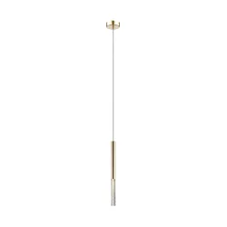 ONE ZŁOTY/ TRANSPARENTNY OPRAWA WISZĄCA  LED 5W WW 3000K 450LM/ 5W IP20 METAL/ TWORZYWO