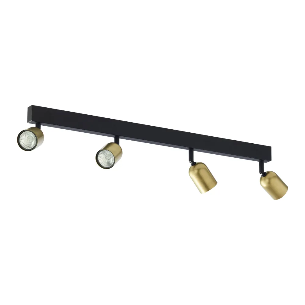TOP BLACK/ GOLD CZARNY/ ZŁOTY OPRAWA SUFITOWA SPOT NT 1X GU10/ 10W IP20 METAL/ TWORZYWO