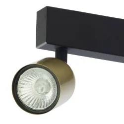 TOP BLACK/ GOLD CZARNY/ ZŁOTY OPRAWA SUFITOWA SPOT NT 1X GU10/ 10W IP20 METAL/ TWORZYWO
