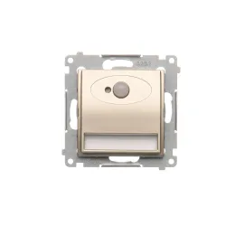 SIMON 54 MODUŁ ZŁOTY MAT OPRAWA OŚWIETLENIOWA LED Z CZUJNIKIEM RUCHU LED 0.78 WW 3100K 14V DC