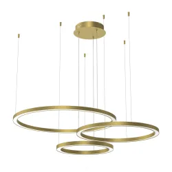 GALAXIA ZŁOTY MAT OPRAWA WISZĄCA LED 85W WW 3500K 5100LM IP21 METAL/ TWORZYWO
