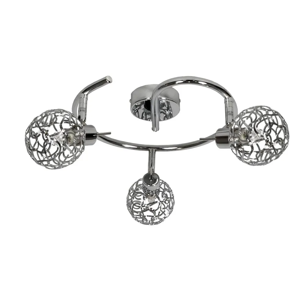 PUZZLE CHROM OPRAWA SUFITOWA SPOT NT 3X G9/ 40W IP20 METAL
