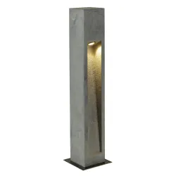 ARROCK SZARY OPRAWA OGRODOWA SŁUPEK LED 9W WW 3000K 330LM IP55 BAZALT/ INOX 304