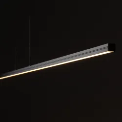 BAR LED L BIAŁY OPRAWA WISZĄCA LED 27W WW 3000K 1300LM IP20 ALUMINIUM LAKIEROWANE/ STAL/ PMMA