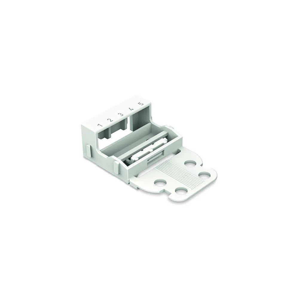 ADAPTER MONTAŻOWY DO ZŁĄCZEK 5-PRZEWODOWYCH SERIA 221 - 4 MM2, BIAŁY