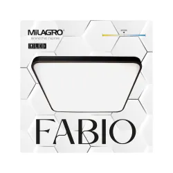 FABIO CZARNY/ BIAŁY OPRAWA SUFITOWA PLAFON LED 23W NW 4000K IP20 METAL/ TWORZYWO
