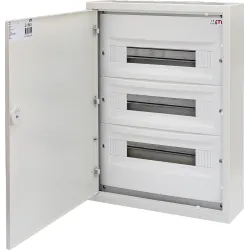 WRP18-3 ROZDZIELNIA BLACHA STALOWA NT 54M 3X 18M IP30 IK08 441X570X120 DRZWI PEŁNE METAL BIAŁY DIDO