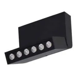 LEON CZARNY OPRAWA SUFITOWA NT LED 12W WW 3000K 1020LM IP20 ALUMINIUM