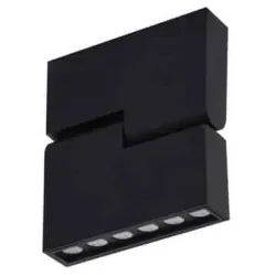 LEON CZARNY OPRAWA SUFITOWA NT LED 12W WW 3000K 1020LM IP20 ALUMINIUM
