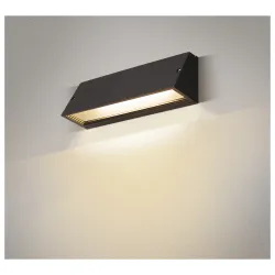 PEMA CZARNY PRZEZROCZYSTY OPRAWA ŚCIENNA KINKIET NT LED 14W 3000/ 4000K 1340/ 1420LM IP65 ALU/ SZKŁO