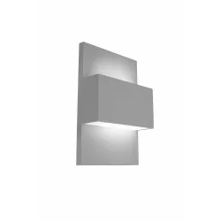 GENEVE ALUMINIUM OPRAWA ŚCIENNA KINKIET LED 2X 8.3W WW 3000K 609LM IP65 EEI C AL/ PC