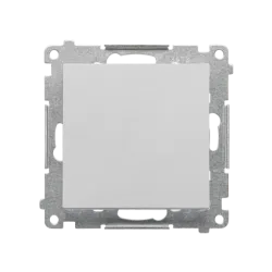 SIMON 55 MODUŁ ALUMINIUM MAT ŁĄCZNIK 1-BIEGUNOWY ZACISKI SPRĘŻYNOWE 10AX 250V