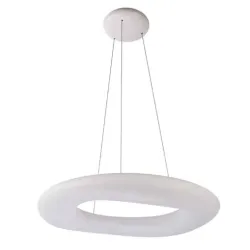 DONUT 91 BIAŁY OPRAWA WISZĄCA LED 120W WW 3000K 10200LM IP20 PVC/ METAL