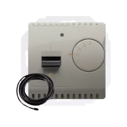 SIMON BASIC MODUŁ SATYNA REGULATOR TEMPERATURY Z CZUJNIKIEM ZEWNĘTRZNYM ZACISKI ŚRUBOWE 16A 230V