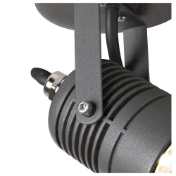 LED SP ANTRACYT OPRAWA ŚCIENNA FASADOWA NT LED 6W WW 3000K 400LM IP55 ALUMINIUM/ SZKŁO