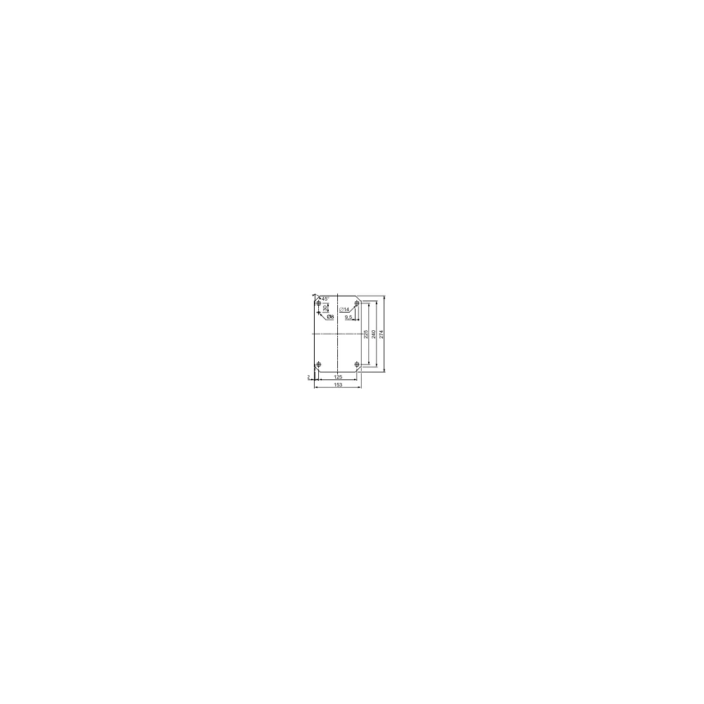 Schneider Electric Spacial Płyta montażowa pełna ocynkowana do obudów wiszących 400x 400mm, NSYMM44