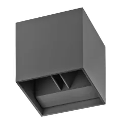 GAMBINO GRAFITOWY OPRAWA ŚCIENNA KINKIET LED 6W WW 3000K 320LM IP54 ALUMINIUM