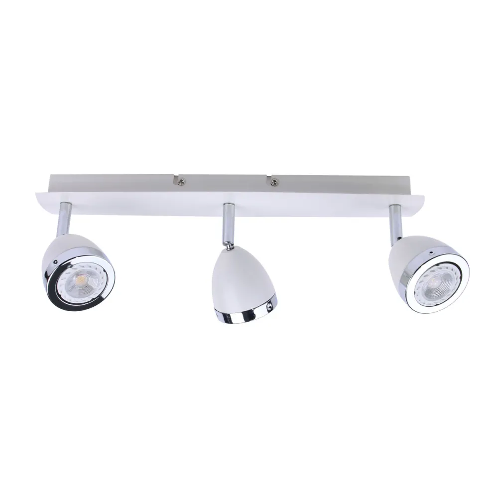CALASA BIAŁY MAT/ CHROM OPRAWA SUFITOWA SPOT NT 3X GU10/ 35W IP20 STAL