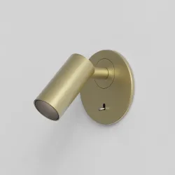 MICRO ZŁOTY MAT OPRAWA ŚCIENNA KINKIET LED 3.4W WW 2700K 166LM IP20 STAL