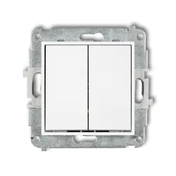 ICON MODUŁ BIAŁY MAT ŁĄCZNIK ŚWIECZNIKOWY 2X ZACISKI ŚRUBOWE 10AX 250V