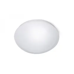 WL-E27S BIAŁY OPRAWA PLAFON OKRĄGŁY 1X E27 230V/ 25W 230V FI275 IP44 TWORZYWO PMMA CZUJNIK RUCHU HF