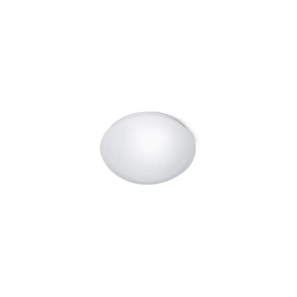 WL-E27S BIAŁY OPRAWA PLAFON OKRĄGŁY 1X E27 230V/ 25W 230V FI275 IP44 TWORZYWO PMMA CZUJNIK RUCHU HF