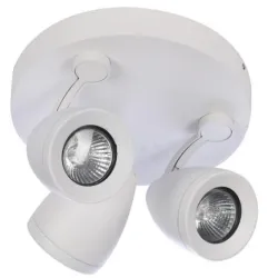 ALBICO BIAŁY PIASKOWY OPRAWA SUFITOWA SPOT NT 3X GU10/ 35W IP20 ALUMINIUM