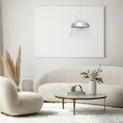 ROYAL CHROM OPRAWA WISZĄCA 4X E14/ 40W IP20 METAL/ KRYSZTAŁ