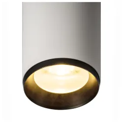 NUMINOS BIAŁY/ CZARNY OPRAWA SUFITOWA NT LED 28W WW 3000K 2400LM 60ST IP20 ALUMINIUM/ TWORZYWO